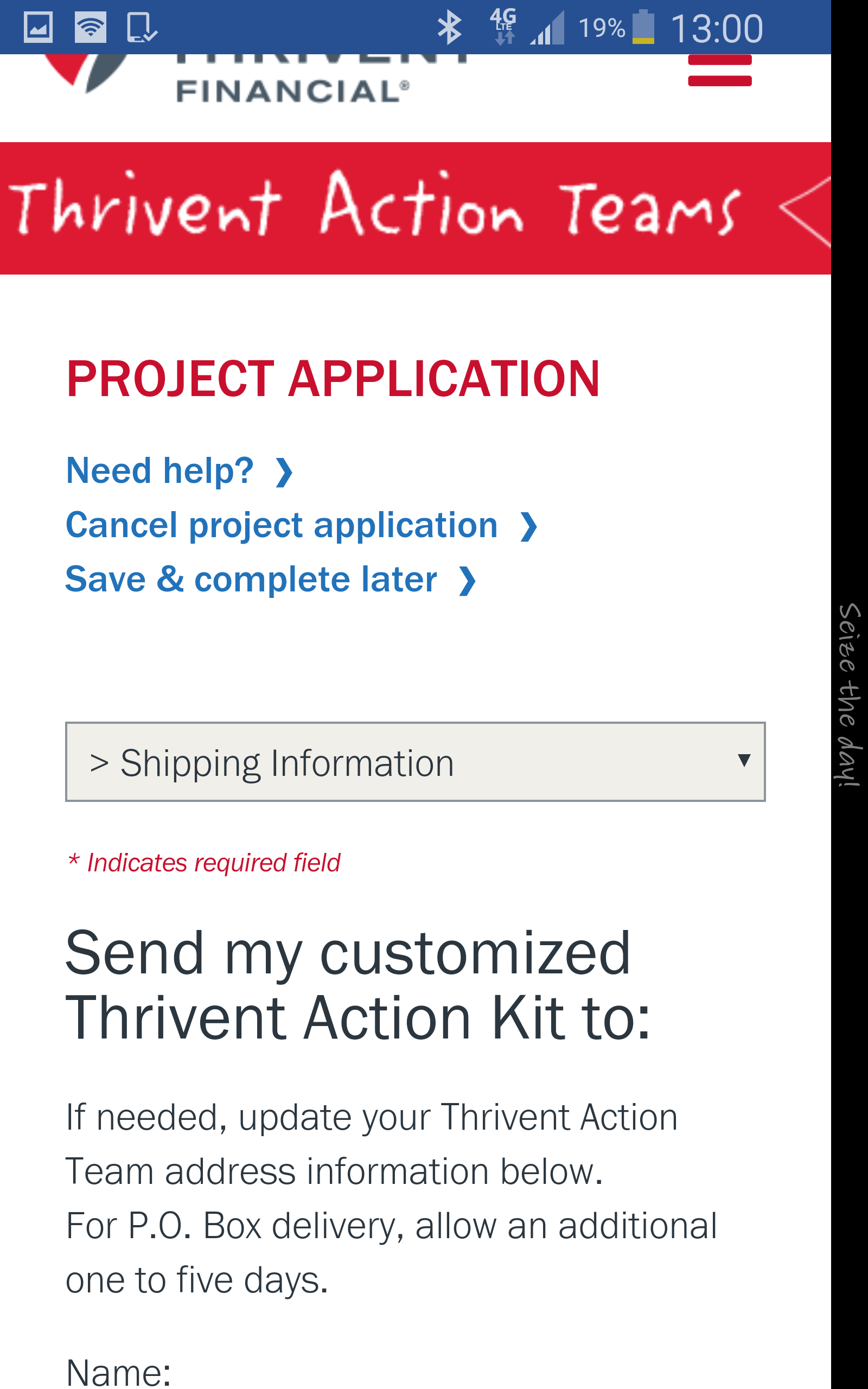 Thrivent Action Team 101 Jake's Diapers